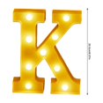 thumbnail image 3 of TopLLC Christmas Decor LED Letter Lights Sign Light Up For Home Party Wedding Decoration Light Up Letters Alphabet Letter Sign Battery Powered For Christmas Birthday Party Decoration warning light, 3 of 4