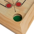 thumbnail image 4 of Ensemble de Jeu de Table Carrom en Bois de Luxe Grande Taille - Comprend des Bâtons de Repère, des Pièces, la Reine et un Attaquant!, 4 of 5