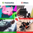 thumbnail image 2 of Wireless Dual-Purpose Portable Air Pump for Outdoor and Pool Use, 3000mAh Battery with 4 Multi-Size Nozzles for Inflating and Deflating Various Items Including Air Mattresses, Swimming Rings, and, 2 of 6