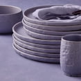 thumbnail image 4 of Stone by Mercer Project SHOSAI 16-Piece Stoneware Dinnerware Set, Plates and Bowls Set, Modern Dishware set fo 4, Lavender, 4 of 4