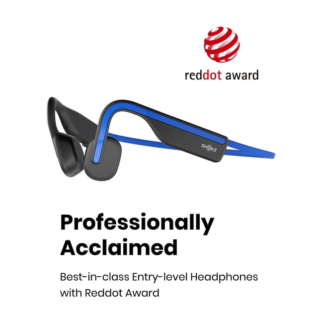 Shokz OpenMove Écouteurs à Conduction Osseuse Sans Fil Bluetooth pour le Sport (Bleu)