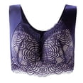 thumbnail image 2 of RKSTN Women's Plus Size Bra Unadjustable Sports Extra-Elastic Breathable Lace Trim Bra, 2 of 6
