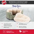 thumbnail image 3 of Sleep Zone Reversible Cushion 18" Pet Bed for Cats and Dogs, 3 of 6