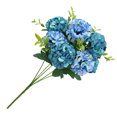 thumbnail image 2 of ziyahi Artificial Flower Bouquet Home Silk Cloth Decor Wedding Party Fake Flower blue 1Set, 2 of 6
