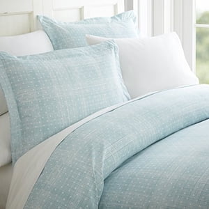 ienjoy Home Duvet Cover Set Polkadot Patterned TwinAqua