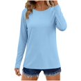 thumbnail image 2 of Ailaofu Women's Sun Shirts Protection Rash Guard Long Sleeve Swim Shirts Quick Dry Lightweight Workout Tops, 2 of 7