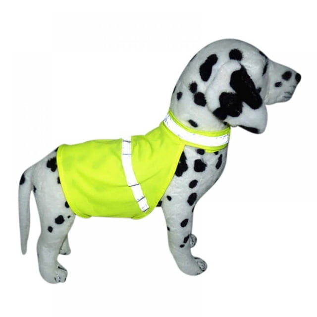 Dog Reflective Vest Adjustable Dog High Visibility Fluorescent Pet Vest Lightweight Life Jacket Dog Clothes Reflective Vest for Medium Dogs
