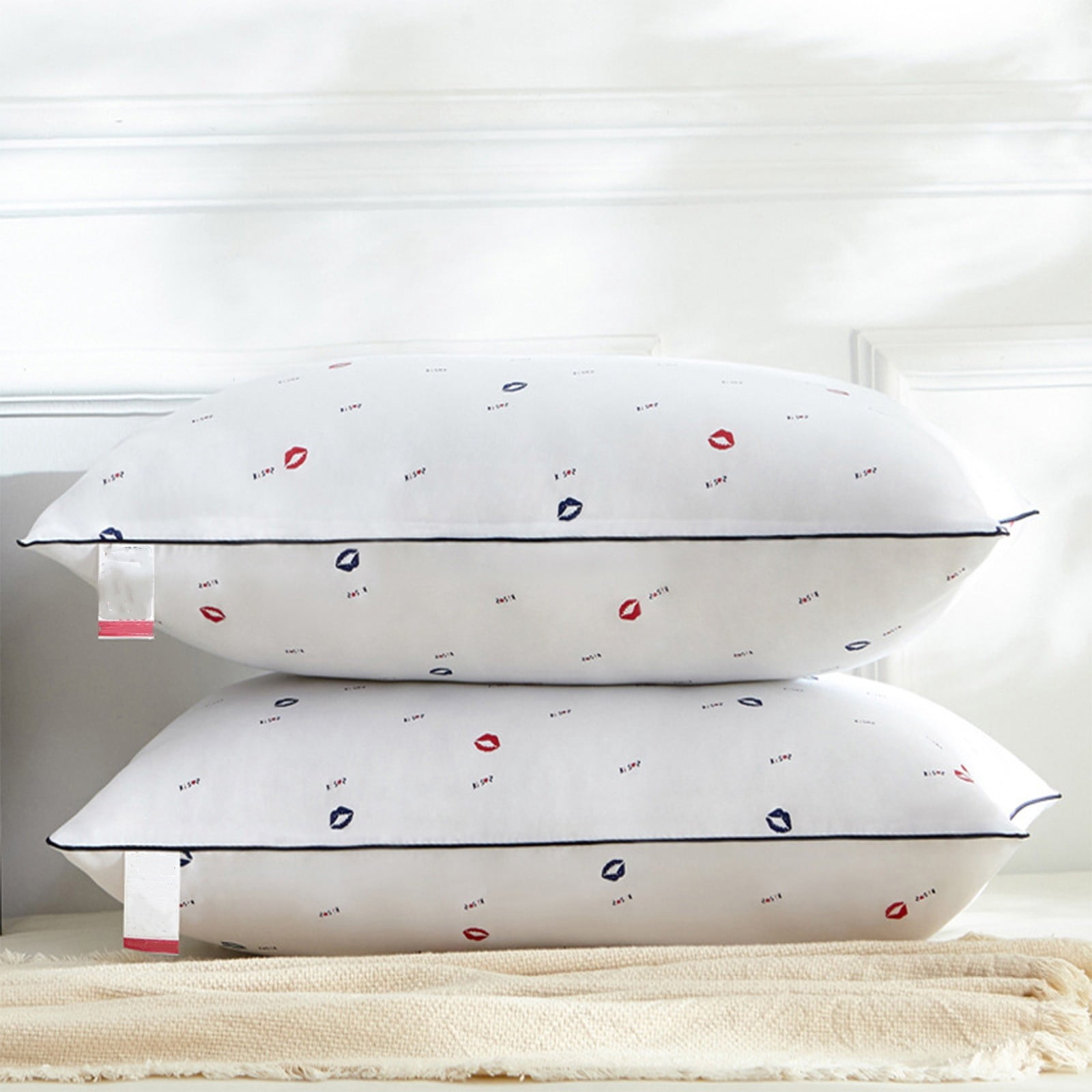 Danhjin Cotton Core Hotel Grade Pillow Core Soft And Supportive Down Bed Pillow Suitable for Back Side And Stomach Sleepers Made of Friendly Fabric