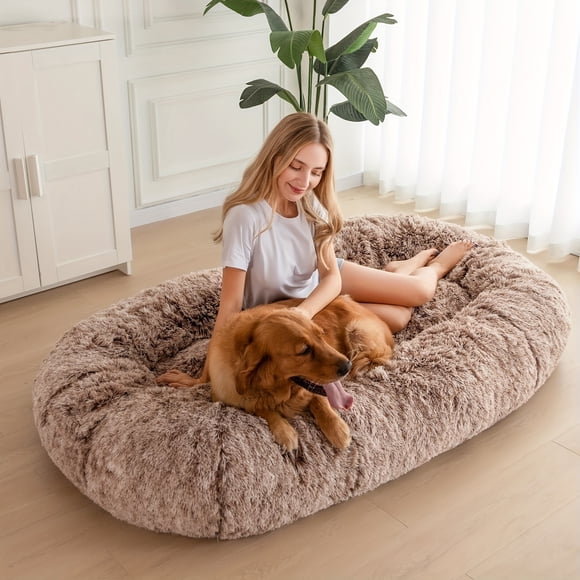 Human Dog Bed For People Adults, Calming Human Size Giant Dog Bed Fits Pet