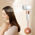 thumbnail image 3 of Amzcrzy Dorm Room Essentials Storage Rack Hair Dryer Bracket Toilet Lazy Hair Dryer Support No Hand Holding Dryer Hands Hair Dryer Storage Rack Wall Hanging No Punching, 3 of 5