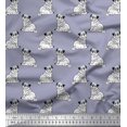 thumbnail image 1 of Soimoi Cotton Voile Fabric Pug Dog Print Sewing Fabric Yard 56 Inch Wide, 1 of 3