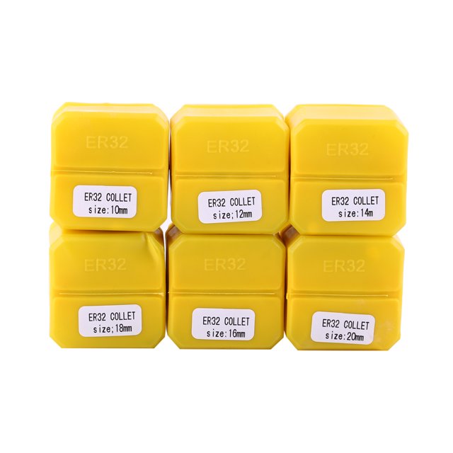 6pcs ER32 Jeu de Pinces à Ressort pour Machine de Gravure CNC et Outil de Tour de Fraisage 10-20mm
