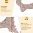 thumbnail image 2 of Zinc Alloy Display Stand Plate Holder Easels Picture Frame Folding Display Stand, 2 of 8