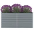 thumbnail image 1 of vidaXL Jardinière Surélevée 160x80x77 cm Acier Galvanisé Gris, 1 of 4