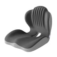thumbnail image 3 of Esquirla Multifunction Memory Foam Chair Pad Breathable Backrest Support Cushion Non Slip Dark Gray Light Gray, 3 of 7