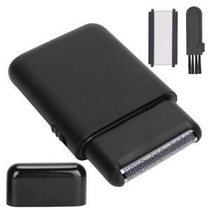 Electric Foil Shaver Electric  Beard Trimmer USB Charging Electric  Travel Portable Men Foil Shaver Beard Trimmer Black