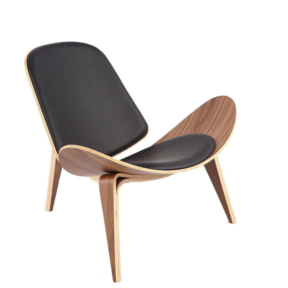 Fauteuil de salon Take Me Home au design luxueux et moderne avec pieds en bois élégants et siège rembourré en cuir de qualité supérieure pour les espaces de vie