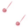 thumbnail image 1 of Maytalsory 2 in 1 Long Handle Soup Spoon Home Strainer Cooking Colander Kitchen Scoop Plastic ladle Tableware Kitchen Gadgets Free Shipping pink 1pcs 2Set, 1 of 6