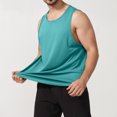 thumbnail image 2 of Yuyuzo Camisoles Sans Manches pour Hommes Col Rond Débardeurs d'Entraînement T-Shirts de Couleur Unie T-Shirts Amples, 2 of 6