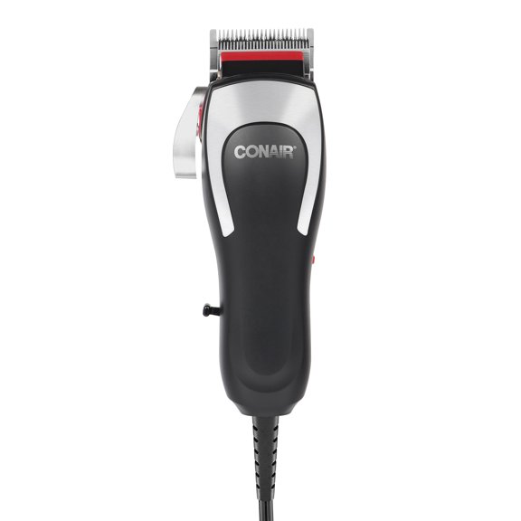 Conair Barber Shop Pro Series Tondeuse Cheveux à Moteur Magnétique, Lames Acier Japonais & Guides, Noir, 16 Pièces, Cadeau pour Lui