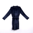 thumbnail image 2 of Faithtur Men Shawl Bathrobe Robe Coat Long Gown Padded Plus Velvet Nightwear, 2 of 4
