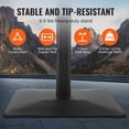thumbnail image 4 of KFFKFF Sign Stand, 11 x 17 Inch Adjustable Vertical and Horizontal Poster Display, Robust Floor Sign Holder with Metal Foundation for Showcasing, Promoting, and External Use, Black, 4 of 9