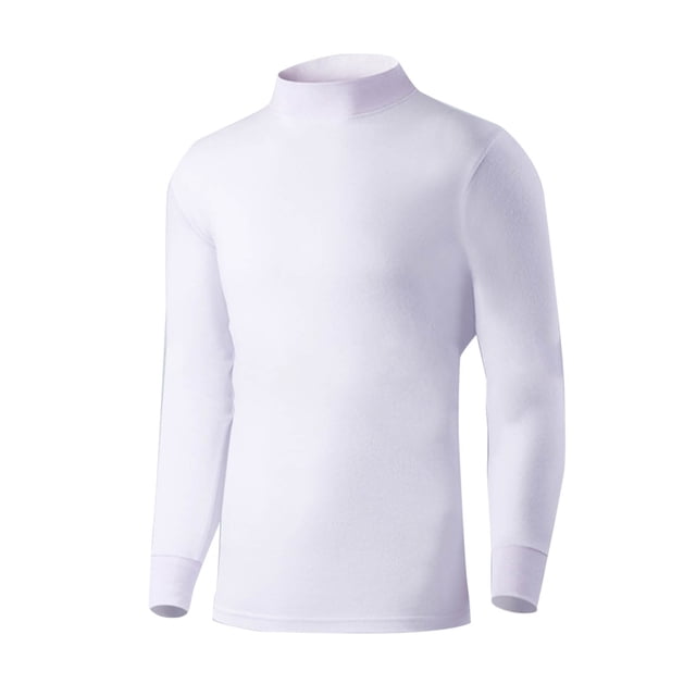 Lovzfmll Chandail Thermique pour Homme à Coupe Confortable en Tissu de Poids Moyen, Couche de Base à Manches Longues Épaissie à Col Ras du Cou pour une Rétention de Chaleur Toute la Journée