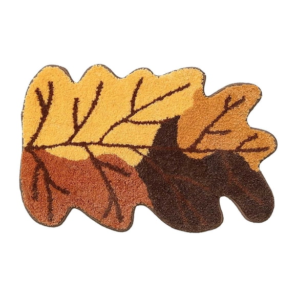 Tapis de Bain Feuille d'Érable Unique Thème de l'Action de Grâce Absorbant Non pour Sols Glissants Couverture Douce et Chaude Petite Couverture Tricotée pour Canapé Tapis Shaggy Grands Tapis pour