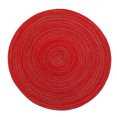 thumbnail image 1 of CAROOTU Round Cotton Coaster Heat Resistant Dining Table Plate Mat for Household Protects Table from Burnt, 1 of 7