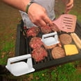 thumbnail image 2 of Kids Backpacks Stainless Steel Meatloaf Meat Press Round Block Burger Press Kitchen Tool Meat Press Pad, 2 of 7