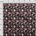 thumbnail image 3 of oneOone Rayon Maroon Fabric Poker Card Craft Projects Decor Fabric Printed By The Yard 56 Inch Wide, 3 of 4