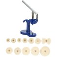 thumbnail image 2 of Gupbes Watch Repairing Tool,Watch Press Tool Blue Alloy Hand-Pressed Pressing Repairing Manual Tool With 12pcs Dies,Alloy Watch Press Tool, 2 of 8
