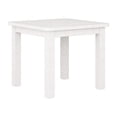 thumbnail image 3 of Table d'appoint d'extérieur CorLiving Miramar en bois dur, plateau carré à lattes, blanche, 3 of 7
