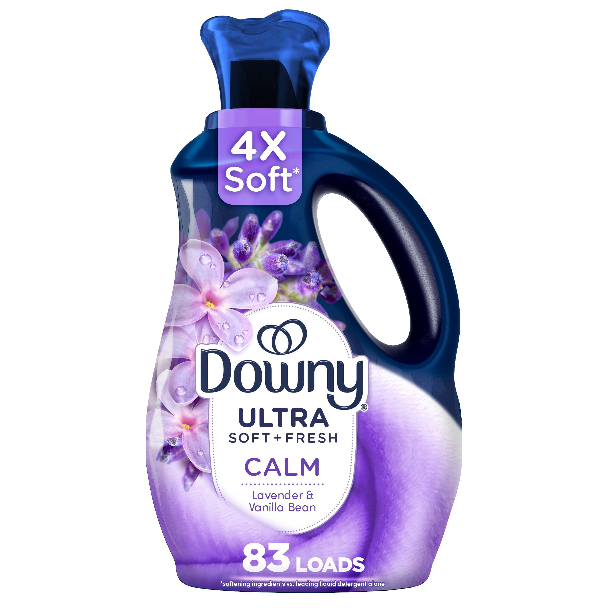 Downy Ultra Soft Plus Fresh Fabric Softener Liquid, Calm, Lavender and Vanilla Bean, Downy Fabric Softener, Laundry Softener 83WL