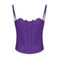 thumbnail image 4 of LSLJS Solid Color Versatile Women Tight Fitting Corset with Lace Lace Lace and Top, Womens Camisole Tank Tops, 4 of 5