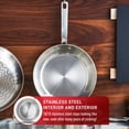 thumbnail image 3 of T-fal Stainless Steel 20 cm/ 8" Frypan, 3 of 10