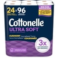 thumbnail image 1 of Cottonelle Ultra Soft Toilet Paper, Strong Toilet Tissue, 24 Mega Rolls, 1 of 8