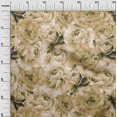 thumbnail image 3 of oneOone Polyester Spandex Olive Green Fabric Floral Sewing Craft Projects Fabric Prints By Yard 56 Inch Wide, 3 of 4