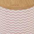 thumbnail image 4 of Design Imports CAMZ14122 Ceramic Treat Canister, Pink Chevron, 4 of 4