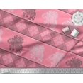 thumbnail image 2 of Soimoi Cotton Poplin Fabric Floral & Elephant Block Decor Fabric Printed Yard 42 Inch Wide, 2 of 3