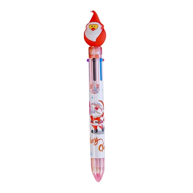 RYRDWP Stylo-Bille de Noël à 6 Couleurs à Pression Marqueur Multifonction Couleur 2 ml