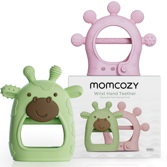 Momcozy Silicone Baby Teether Diver and Giraffe, Baby Teething Toys