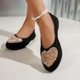 thumbnail image 4 of Wensltd Chaussures Décontractées de Mode à Bouche Peu Profonde pour Femmes, Couleur Unie, Bout Rond, Ballerines pour Femmes, Printemps Automne, 4 of 7
