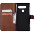 thumbnail image 2 of HAHDAXIA Compatible for Case LG V40, PU Leather Folio Card Holder Storage Wallet Case,Magnetic Closure Shockproof Kickstand for Women Men Brown & 2X Screen Protector, 2 of 7