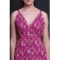 thumbnail image 3 of Bimba Robe Longue à Imprimé Floral pour Femmes, Bretelles Spaghetti, Col en V, Maxi, Tenue de Plage - Grand, 3 of 5