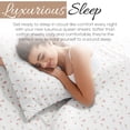 thumbnail image 3 of ienjoy Ensemble de Draps 4 Pcs Doux à Motif Floral, Grand Lit, Rose, 3 of 8