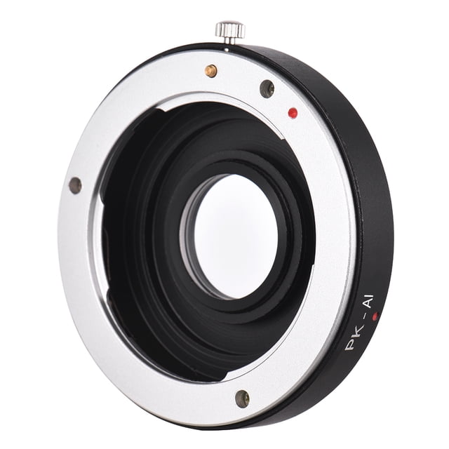 PK-AI Lens Mount Adapter Ring with Optical Glass for Pentax K Mount Lens to Fit