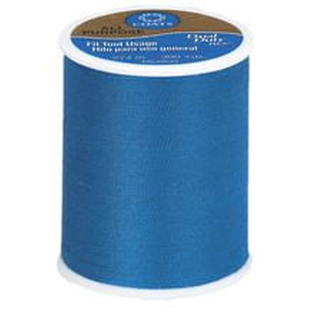 Coats & ClarkTM Bobine de Fil 100 % Polyester Polyvalente en Bleu, 300 yards, Fil de Polyester corespun de Poids Moyen pour des Coutures Solides et Durables sur Tissus Tissés Ou Tricotés, Convient à la Couture à la machine Ou à la Main, Aussi Souvent Utilisé pour des Bricolages et des Projets de Courtepointe.
