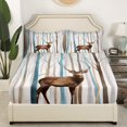 thumbnail image 3 of Erosebridal Hunting Deer Full Sheet Sets, Animal Theme Bedding, Rustic Farmhouse Decor, 3 of 6