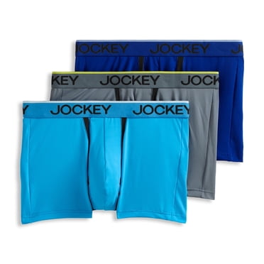 Jockey Men's Chafe Proof Pouch Microfiber 3" Trunk - 3 Pack